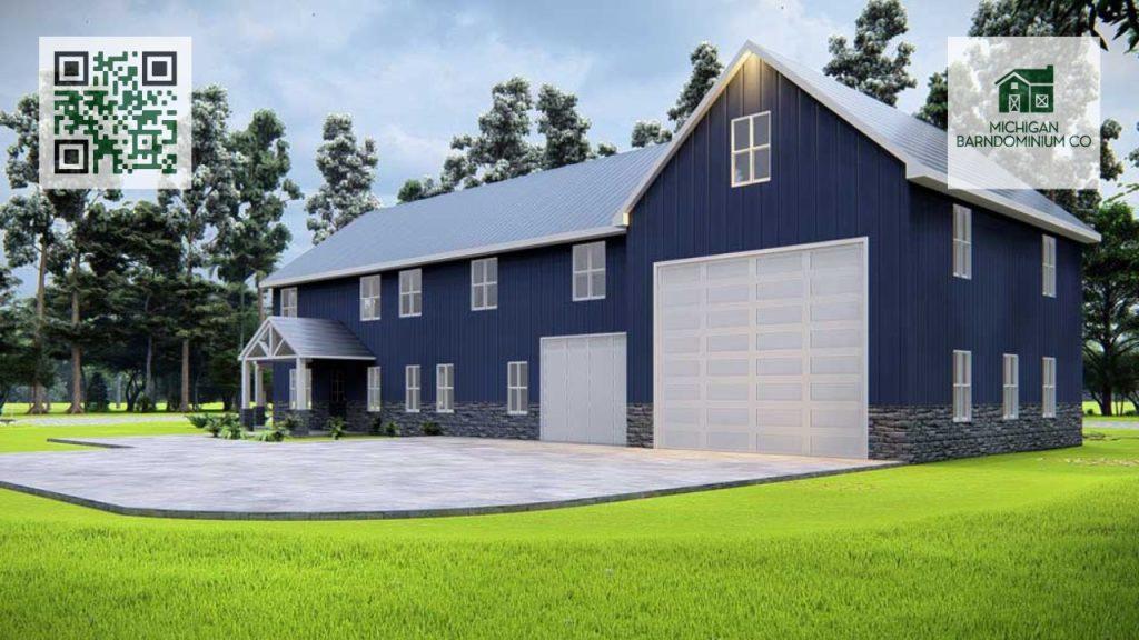 blue barndo in Michigan